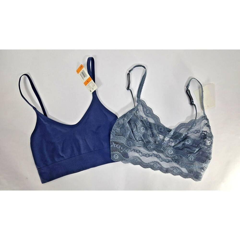 B Tempt'd Wacoal Women's Size Small Lot of‎ 2 Bras Blue Gray NWT